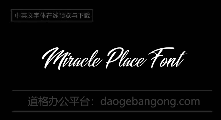 Miracle Place Font