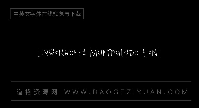 Lingonberry Marmalade Font
