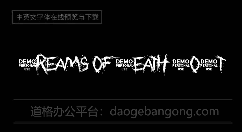 Dreams of Death Font