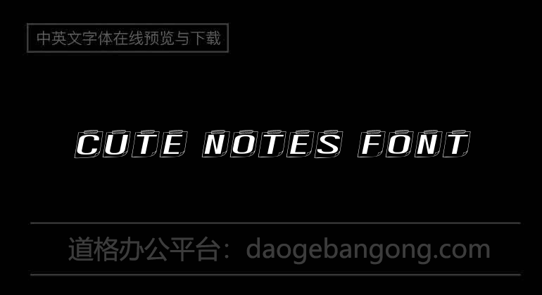 Cute Notes Font