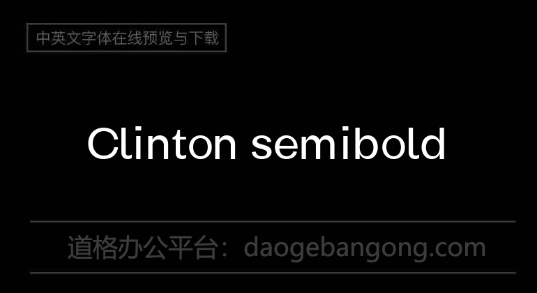 Clinton semibold