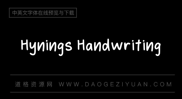 Hynings Handwriting