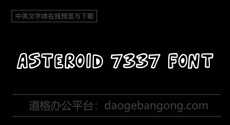 Asteroid 7337 Font