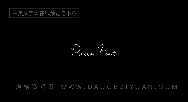 Paris Font