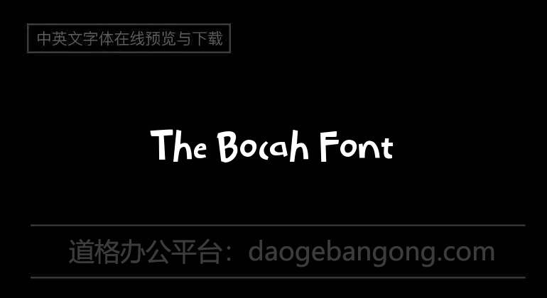 The Bocah Font