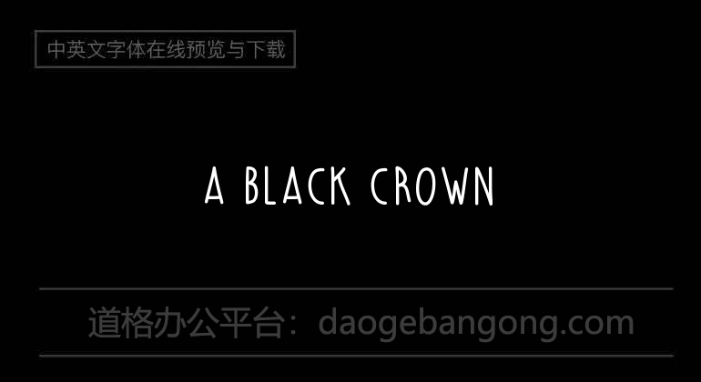 A Black Crown