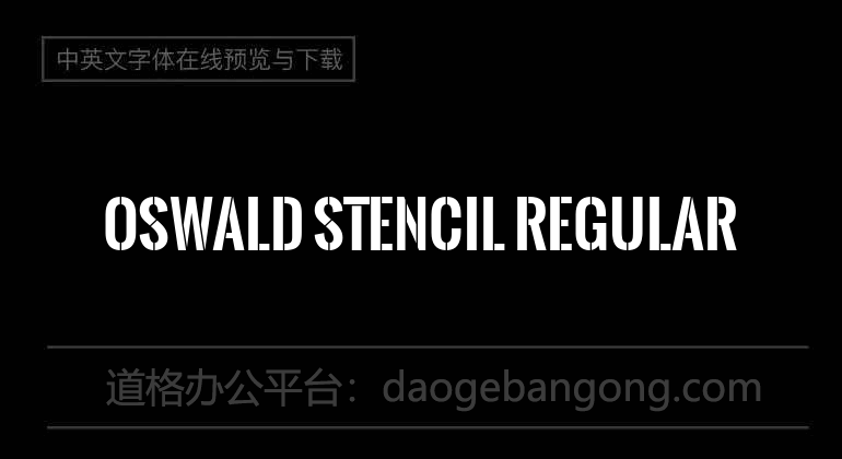 Oswald Stencil Regular