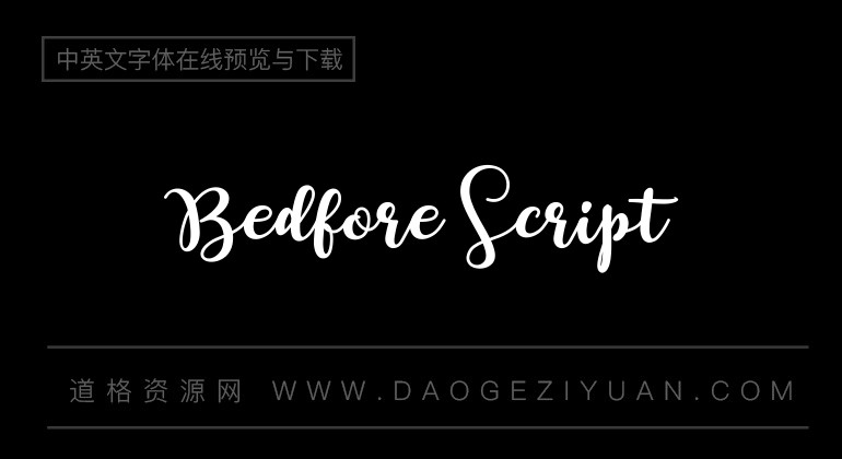 Bedfore Script