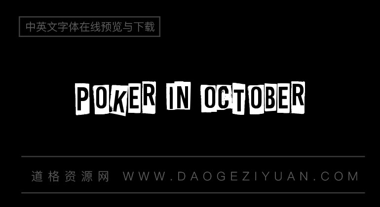 Poker In October