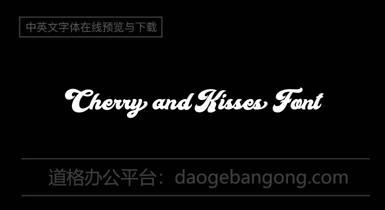 Cherry and Kisses Font