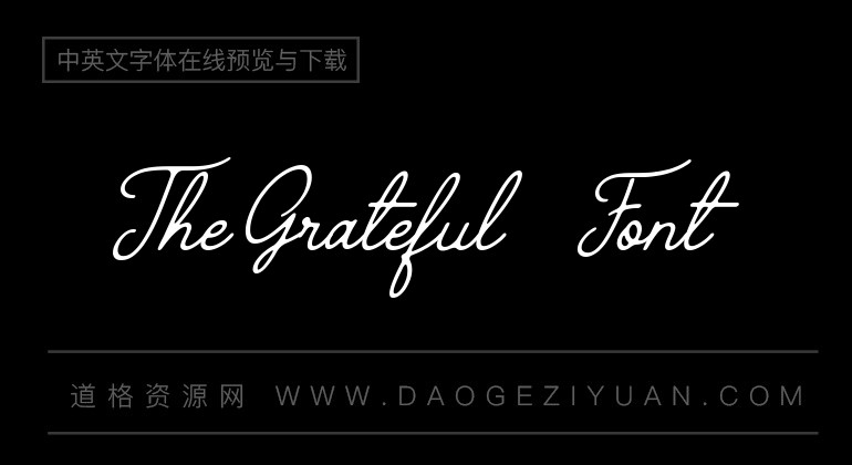 The Grateful 4 Font