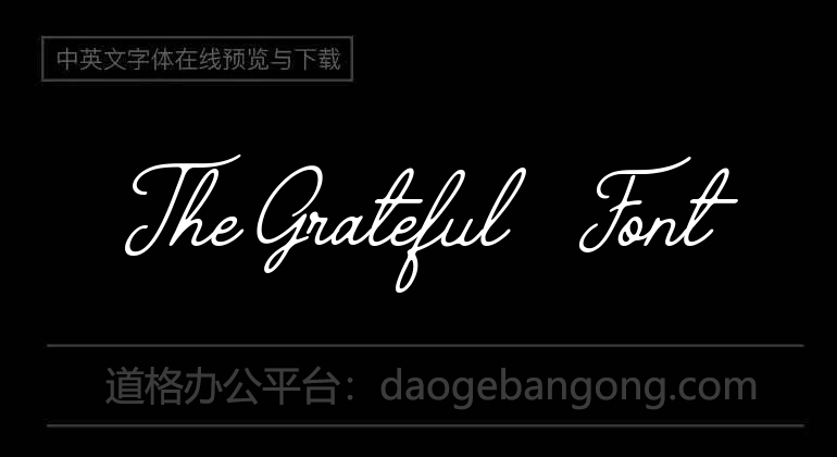 The Grateful 4 Font