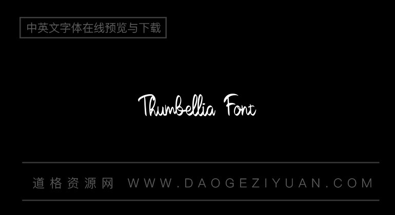 Thumbellia Font