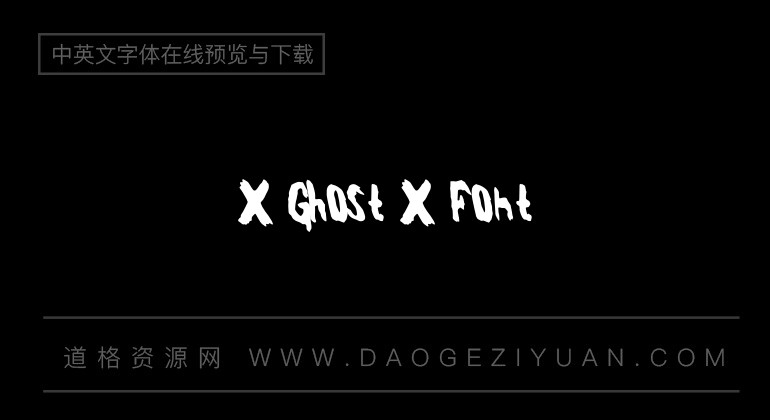 X Ghost X Font