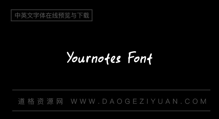Yournotes Font