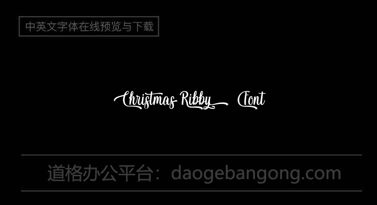 Christmas Ribby Font