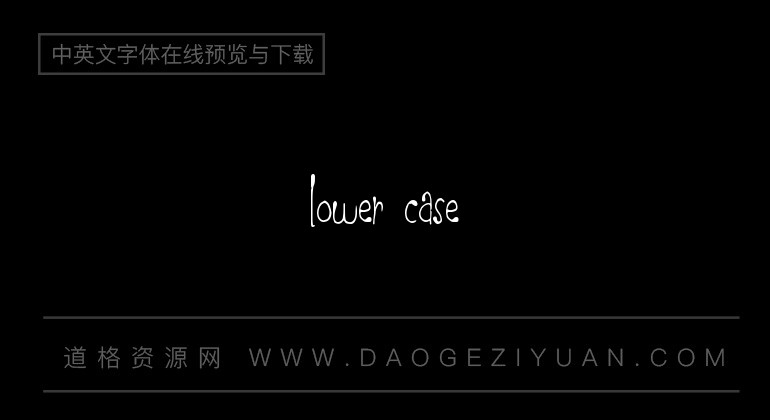 Lower Case