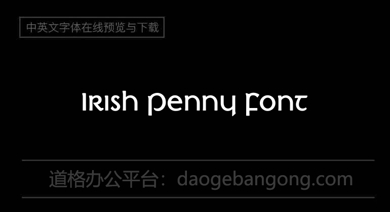 Irish Penny Font