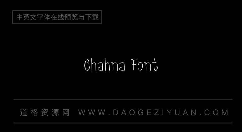 Chahna Font