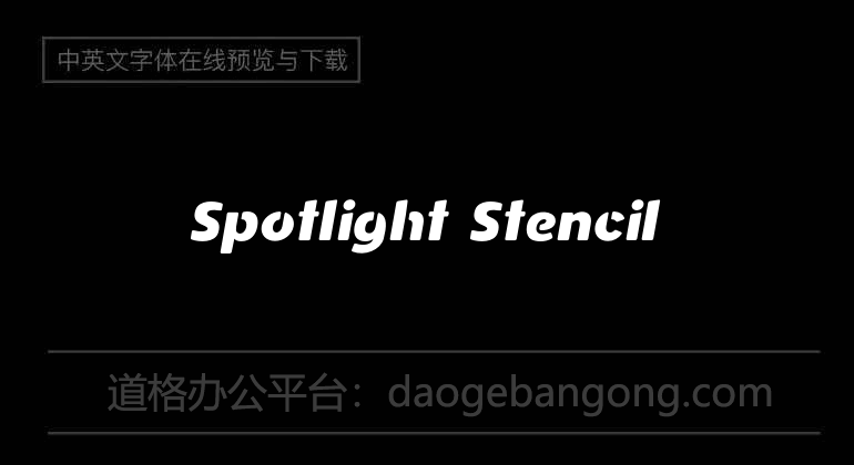 Spotlight Stencil