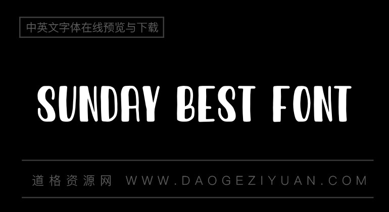 sundaybestfont