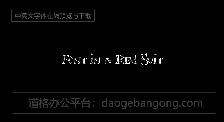 Font in a Red Suit