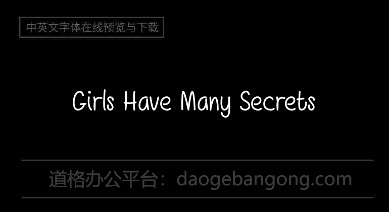 Girls Have Many Secrets