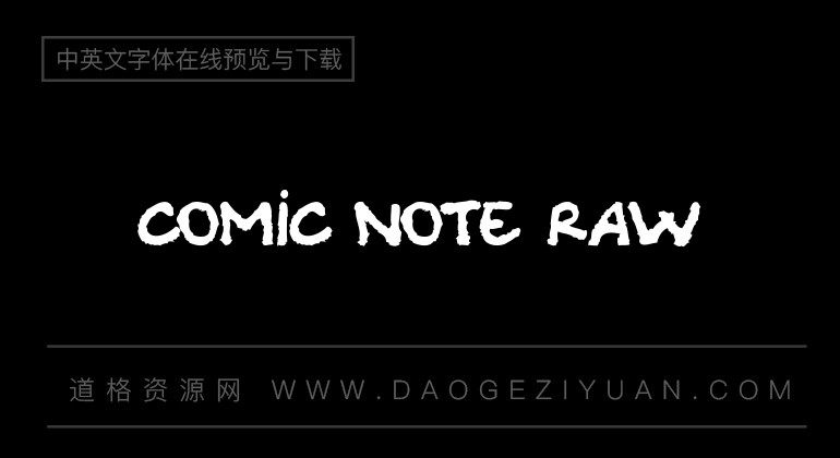 Comic Note Raw