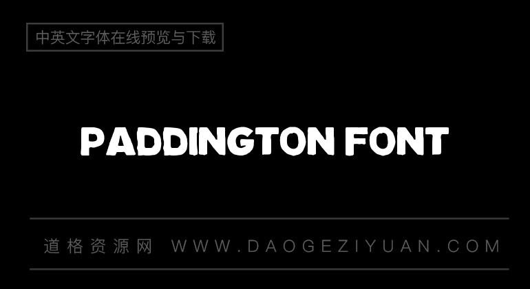 Paddington Font