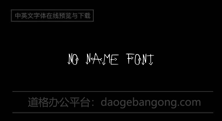 No Name Font