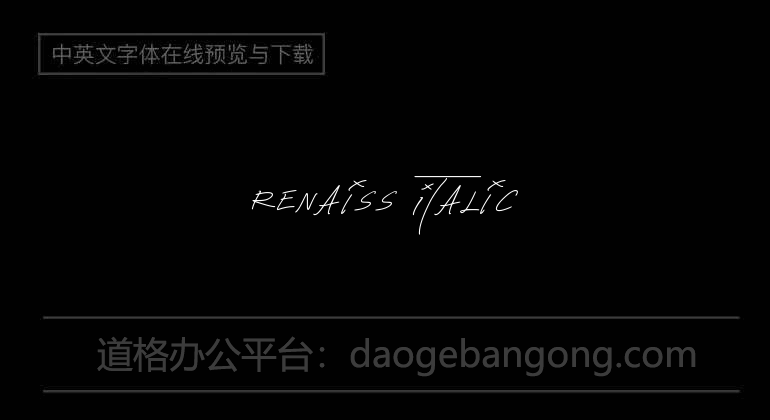 Renaiss Italic