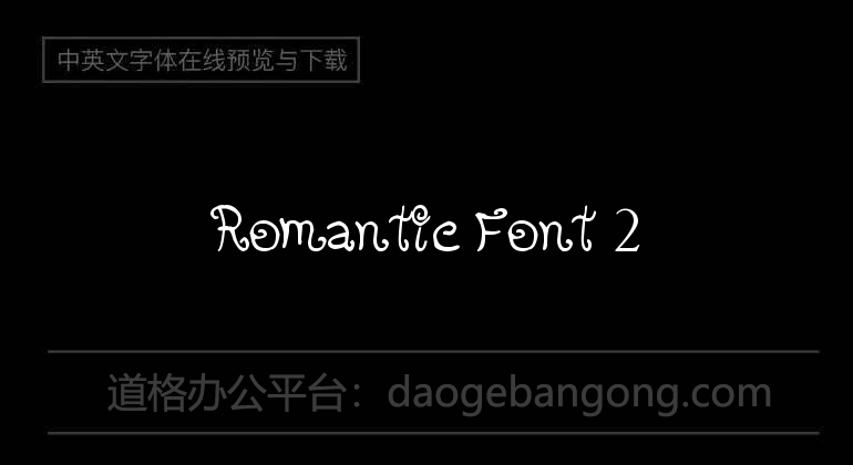 Romantic Font 2