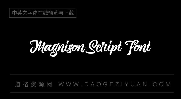 Magnison Script Font