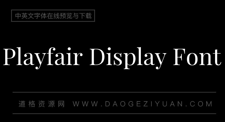 Playfair Display Font