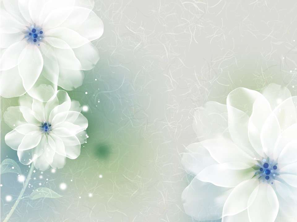 Elegant and soft flowers PPT background picture