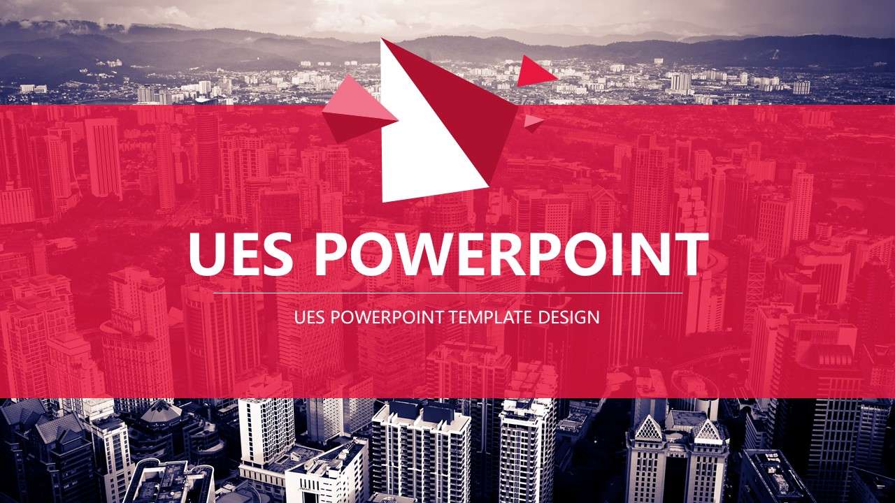 Red theme European and American style PPT