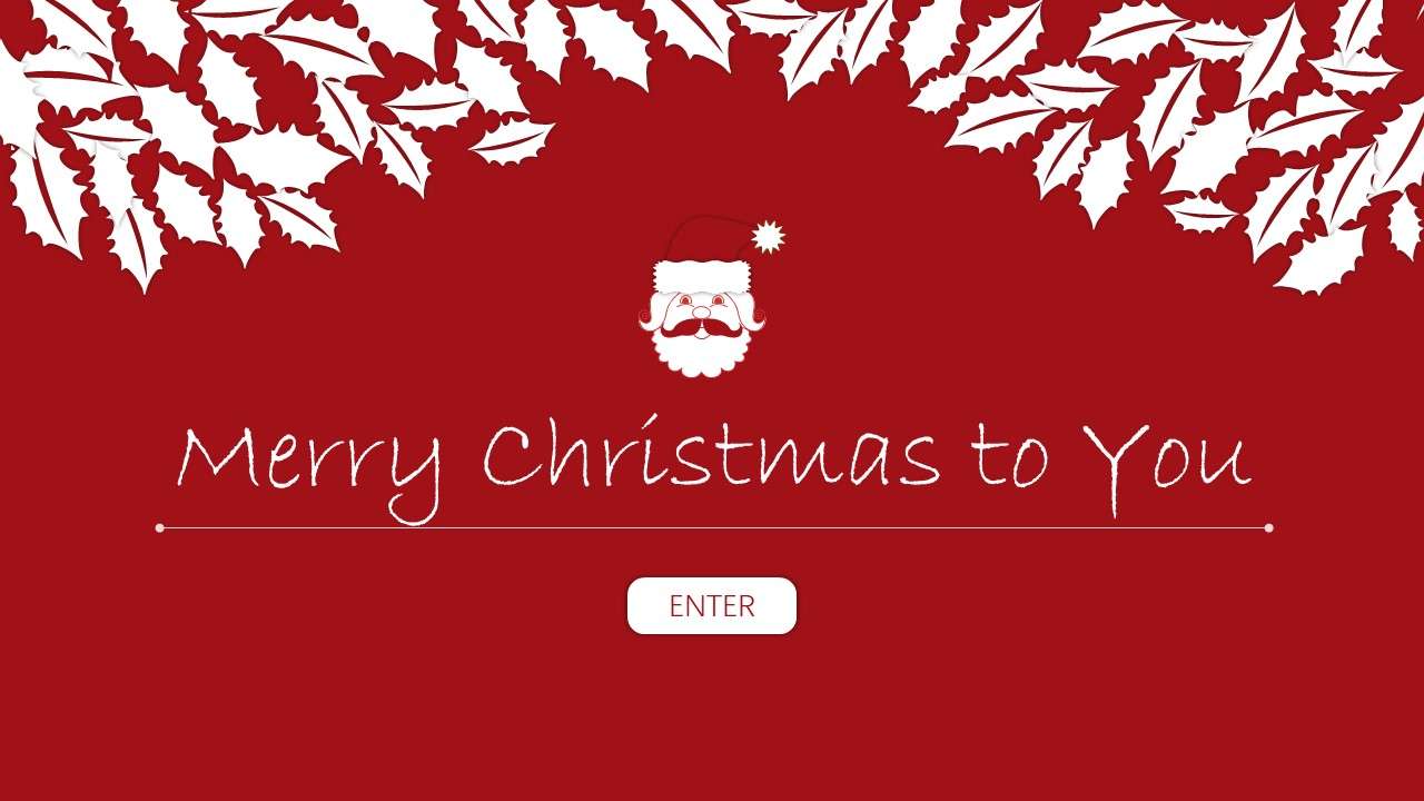 Christmas festive flat wind event planning PPT template