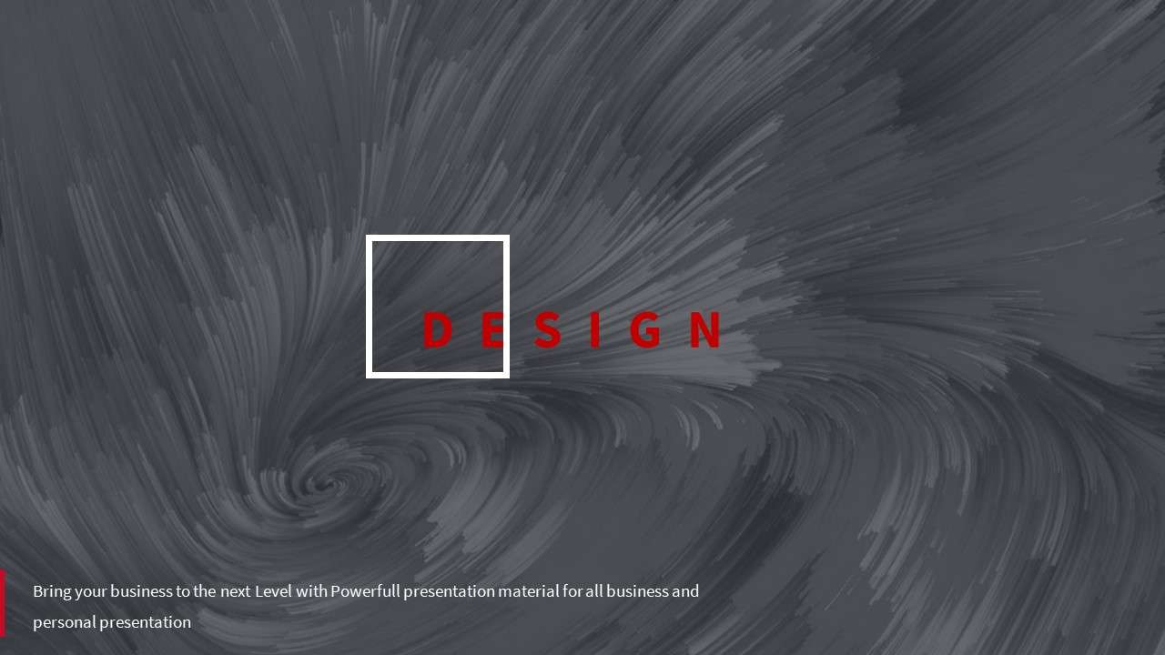 黑色创意平面设计作品展示公司宣传简介PPT模板