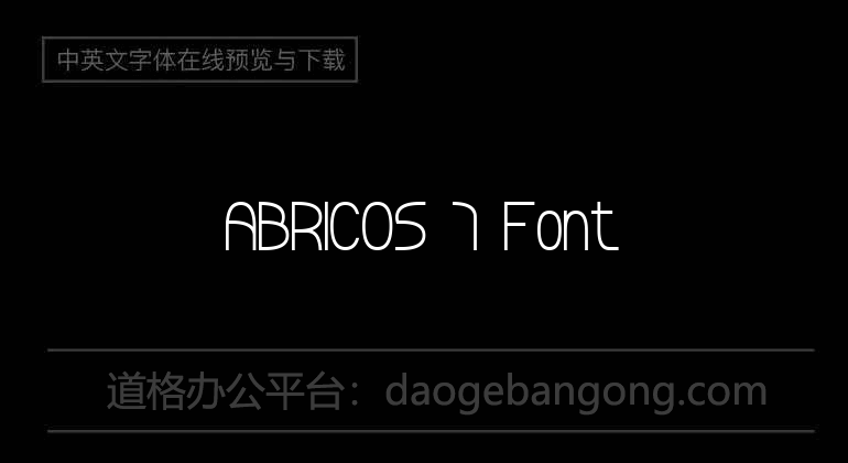 ABRICOS 7 Font