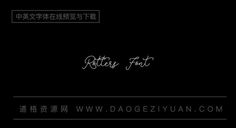 Rotters Font