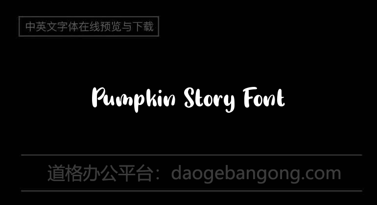 Pumpkin Story Font