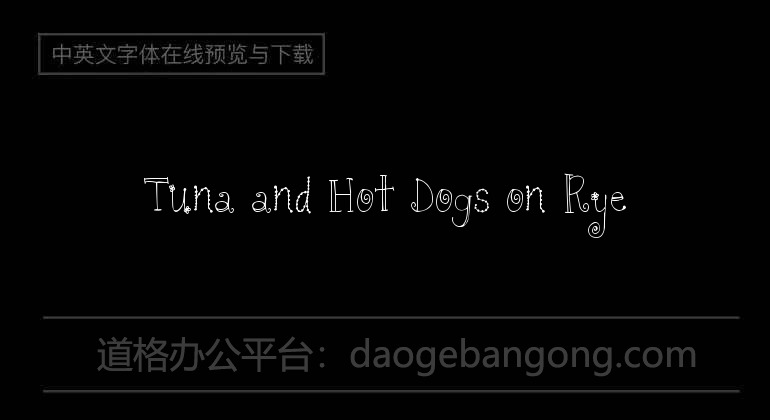 Tuna and Hot Dogs on Rye