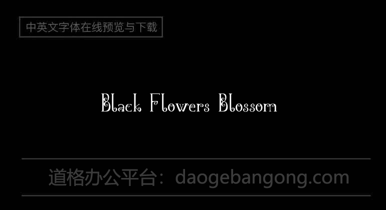 Black Flowers Blossom 