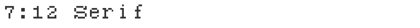 7:12 Serif