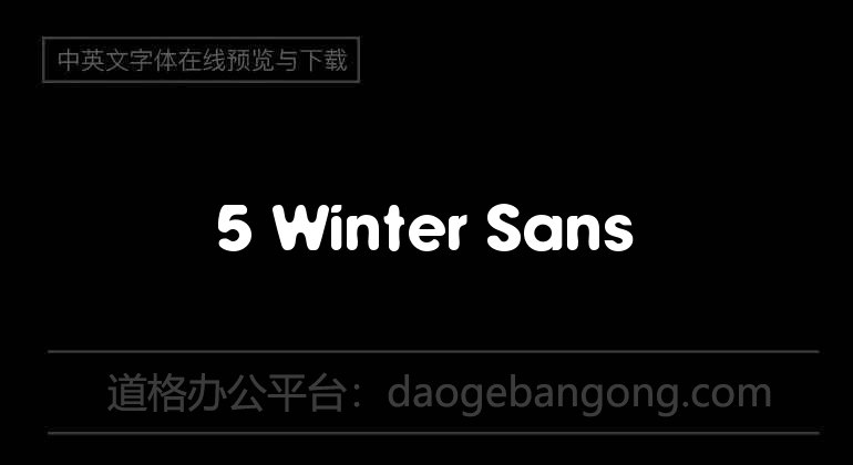 5 Winter Sans