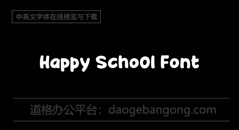 Happy School Font