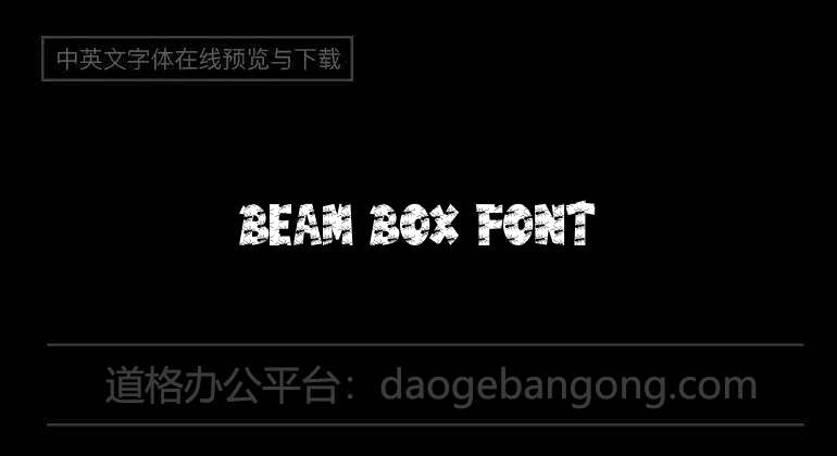 Beam Box Font