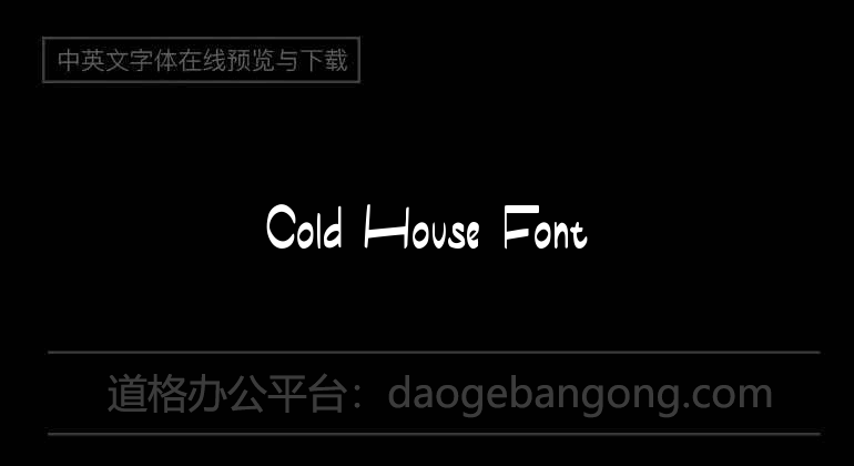 Cold House Font