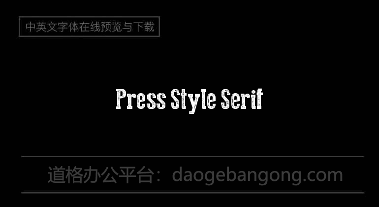 Press Style Serif