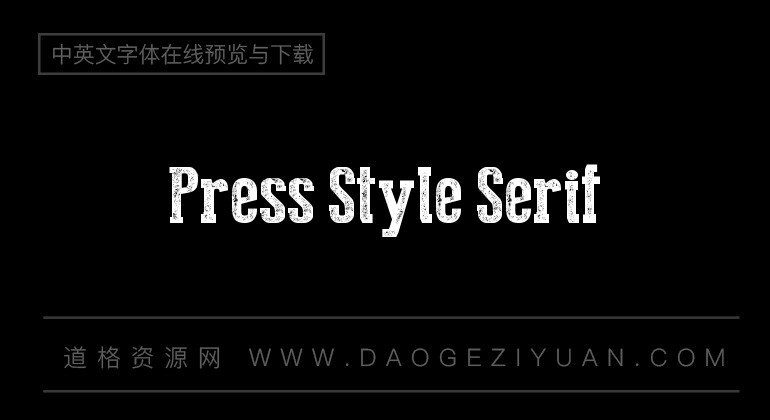 Press Style Serif